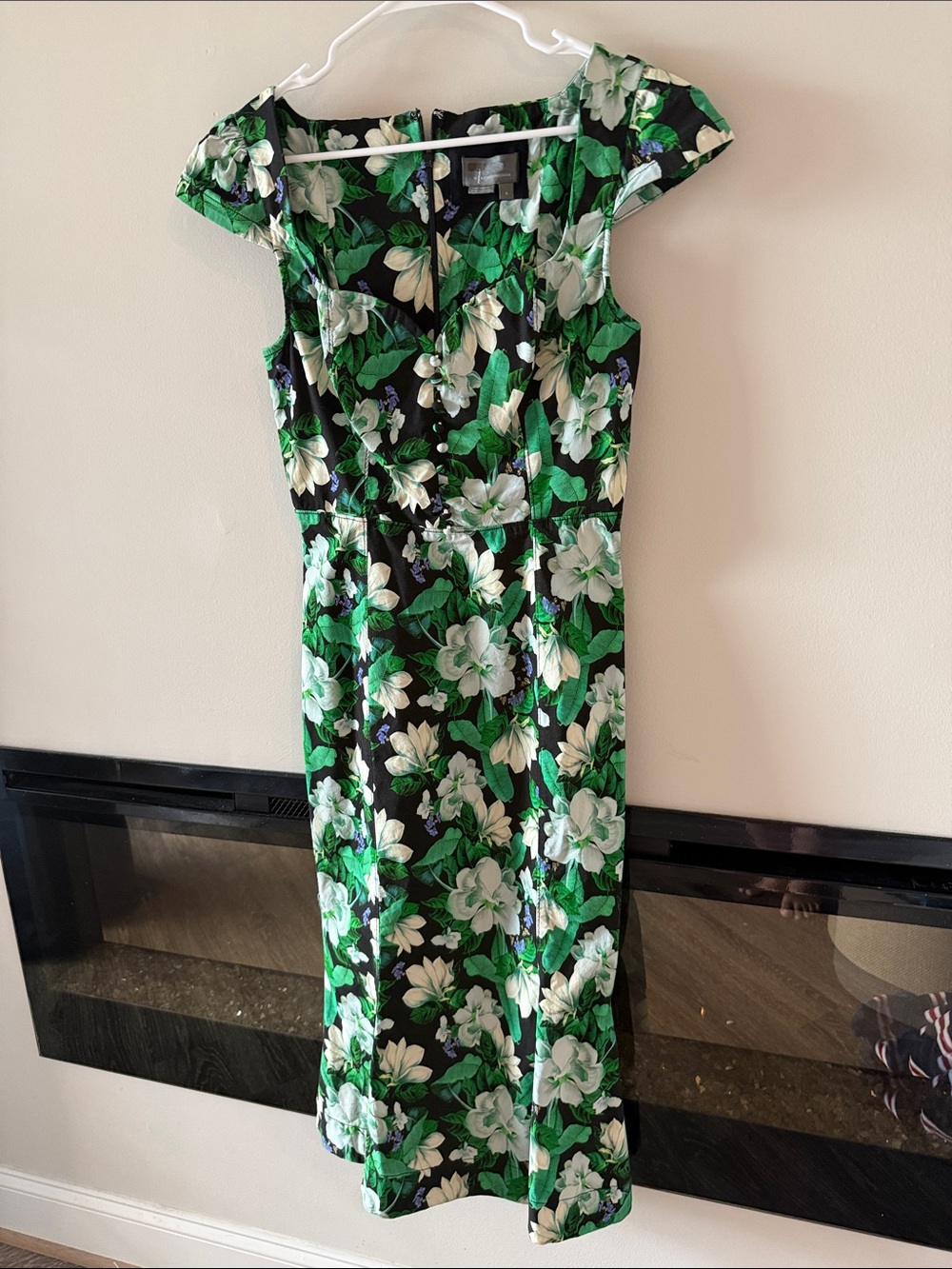 Anthropologie Cecily Fit and Flare Sweetheart Midi Dress
